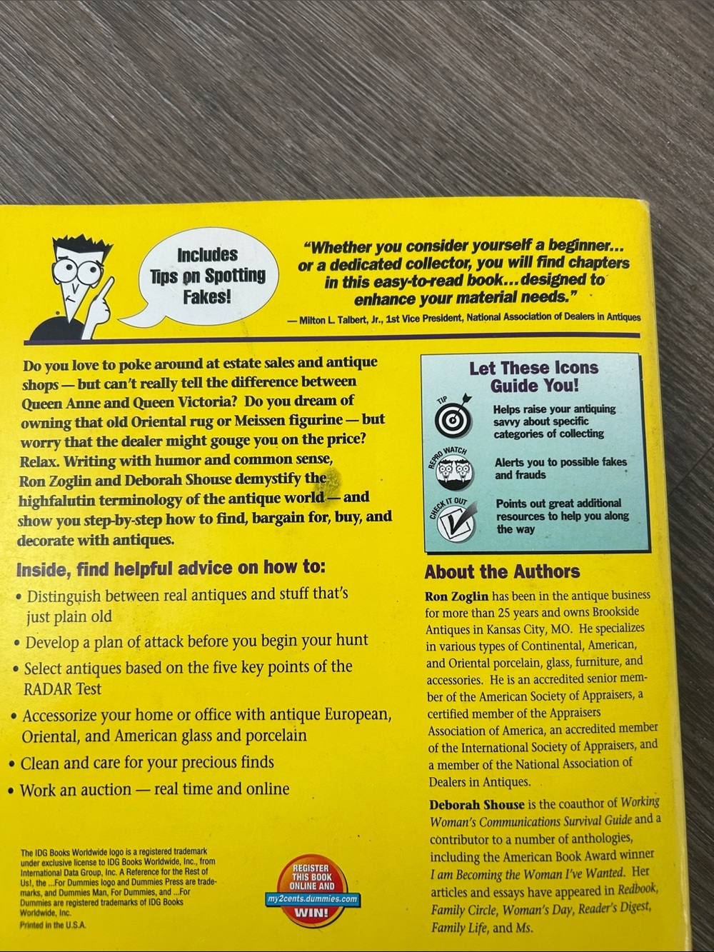 DUMMIES BOOK - Antiquing For Dummies Paperback Book - Yellow Black Cover - Picture 6 of 6
